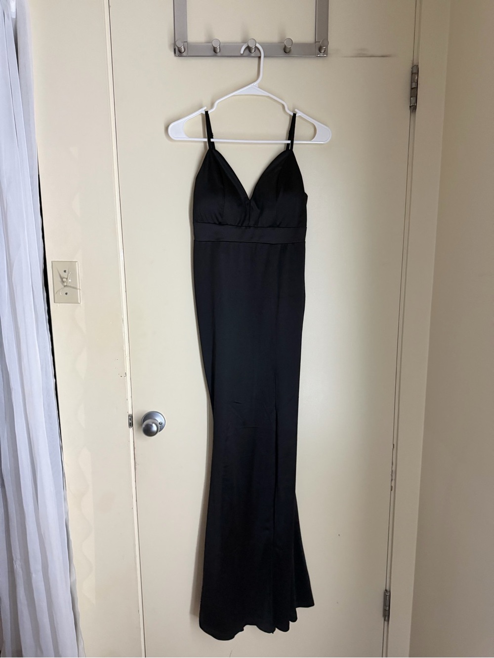 Revamped Black Spaghetti-Strap Maxi Dress